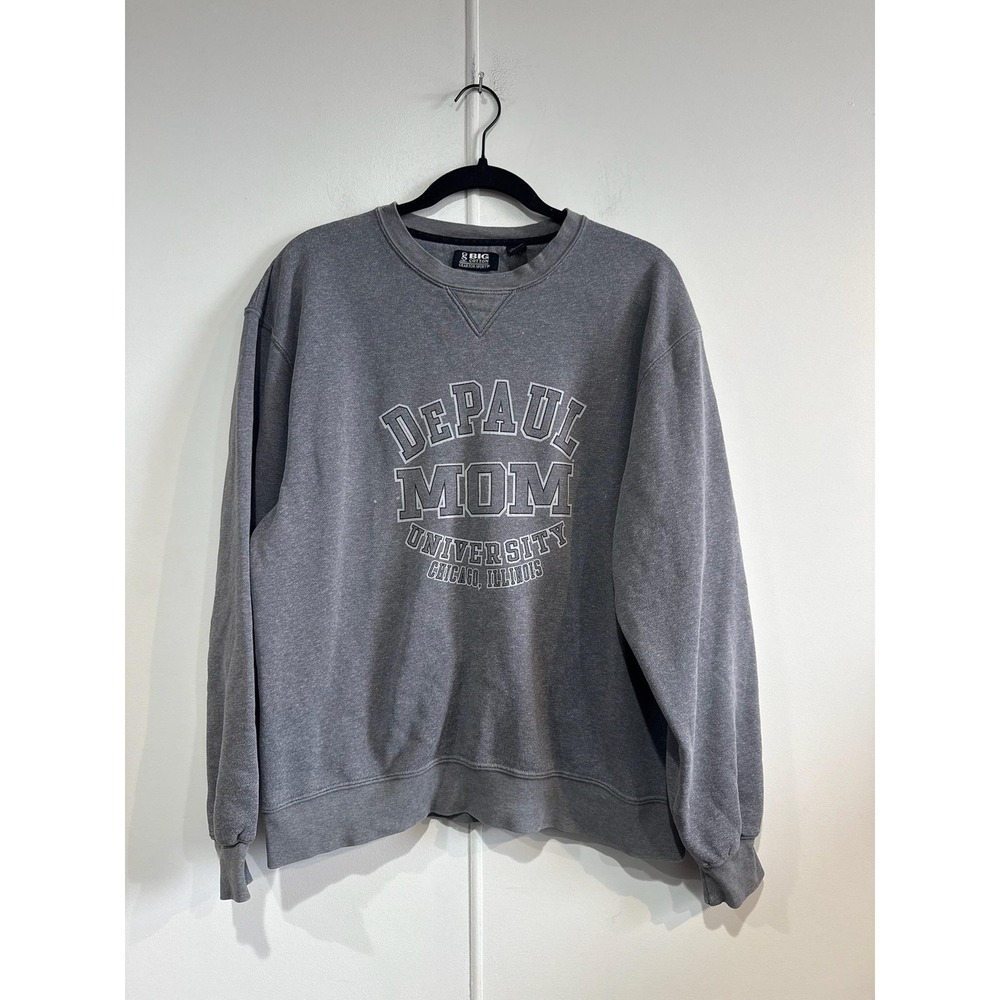 DePaul Blue Demons Sweatshirt Womens Medium Gray NCAA Gear For Sports‎ Mom
